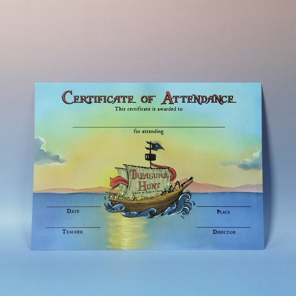 VBS 2026 Treasure Hunt [Recognition Certificates - Attendance/Appreciation]