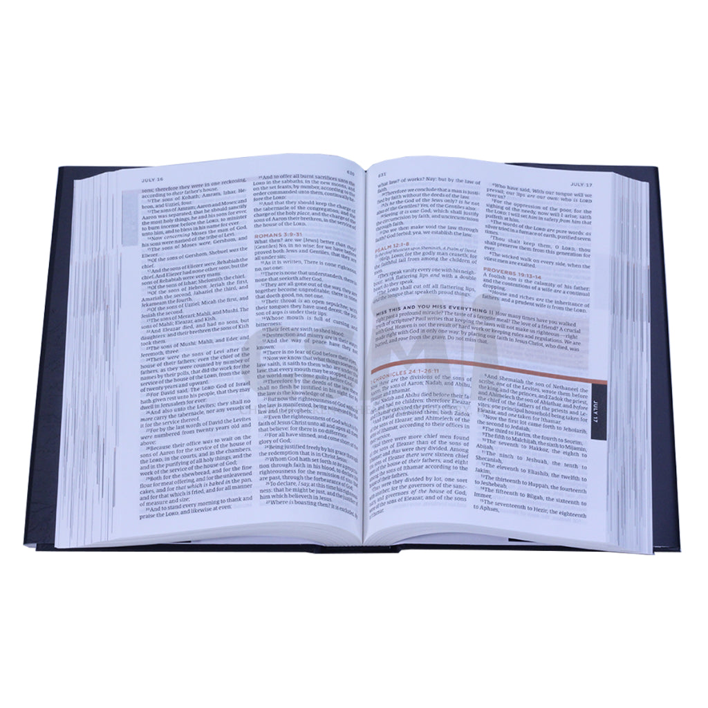 The One Year Bible (For Men & Women, King James Version [KJV], Hardcover)